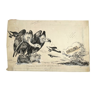 Lot 257 - Will Dyson’s final cartoon: “Once we were the most loathsome things that flew!”