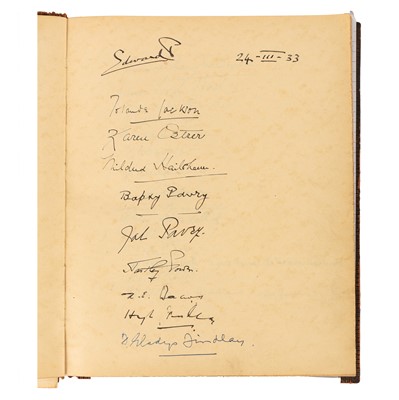 Lot 41 - Autograph Album.- Incl. Edward, Prince of Wales