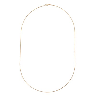 Lot 340 - A box link chain necklace