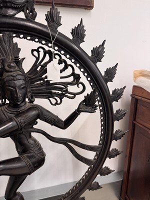 Lot 506 - A large Indian bronze sculpture of Shiva Nataraja, 19th/20th century