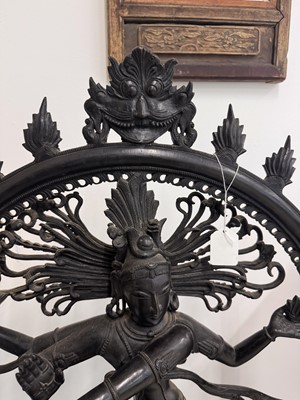 Lot 506 - A large Indian bronze sculpture of Shiva Nataraja, 19th/20th century