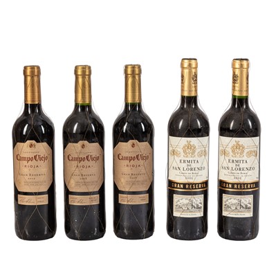 Lot 191 - Rioja Duo - 5 bottles