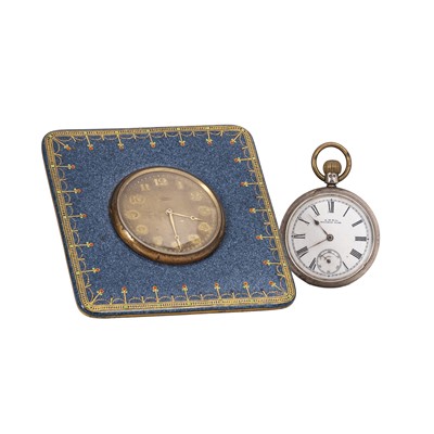 Lot 39 - An Asprey & Co Royal Worcester easel travel clock