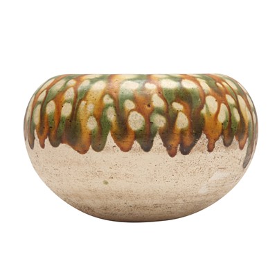 Lot 679 - A Chinese sancai-glazed alms bowl, Tang dynasty