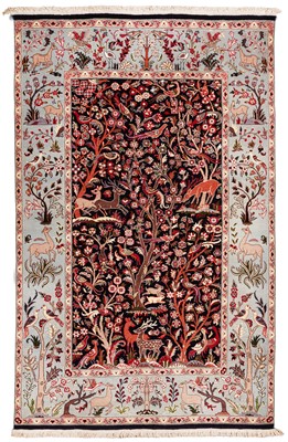 Lot 80 - A fine Indian rug of Garden design