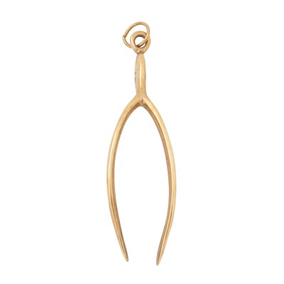 Lot 342 - A wishbone pendant