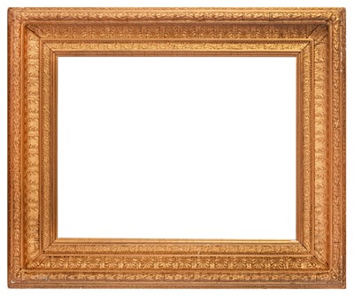 Lot 232 - A French neoclassical early 19th Century carved, gilded and applied frame