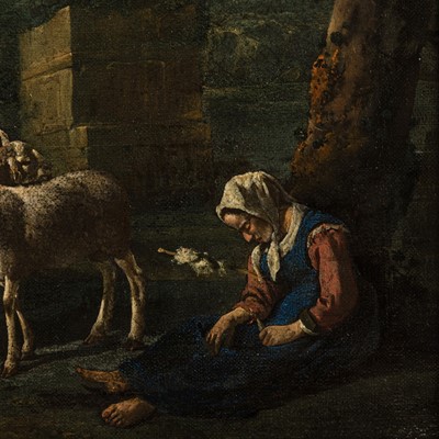 Lot 4 - Circle of Karel Dujardin (Dutch, 1626-1678)