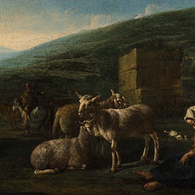 Lot 4 - Circle of Karel Dujardin (Dutch, 1626-1678)