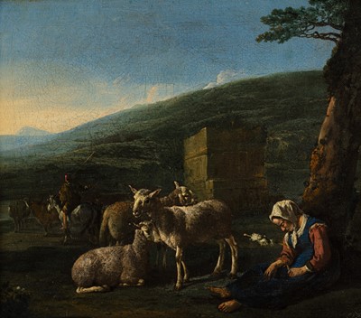 Lot 4 - Circle of Karel Dujardin (Dutch, 1626-1678)