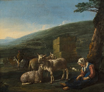 Lot 4 - Circle of Karel Dujardin (Dutch, 1626-1678)