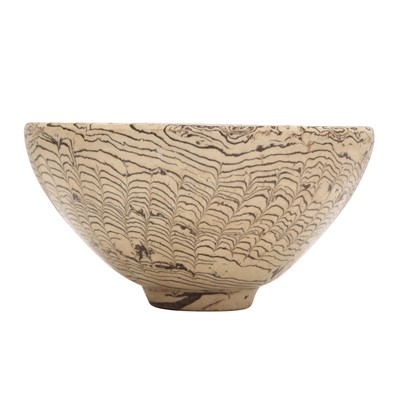 Lot 683 - A Chinese cizhou marbled bowl, possibly Song dynasty