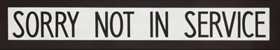 Lot 32 - Vintage Bus Destination Blind