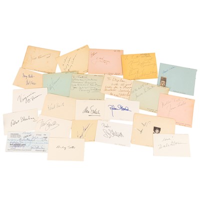 Lot 63 - Autograph Collection.- Actors & Entertainers