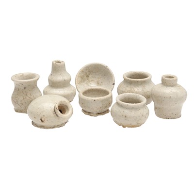 Lot 802 - Eight Korean white-glazed ceramics, Joseon dynasty