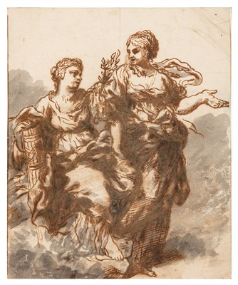 Lot 7 - Circle of Pietro da Cortona (Italian, 1596-1669)