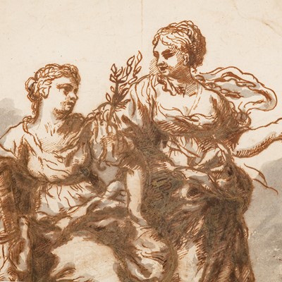 Lot 7 - Circle of Pietro da Cortona (Italian, 1596-1669)