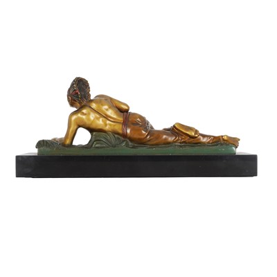 Lot 72 - An early to mid 20th Century bronze sculpture after Edouard Drouot of a Native American