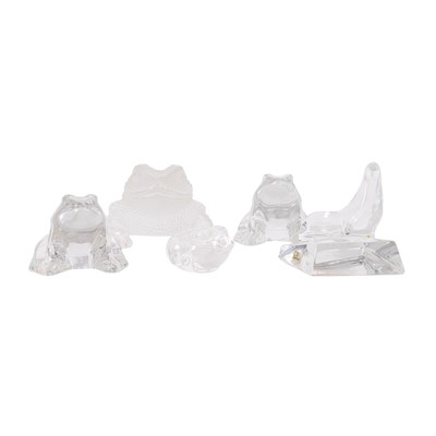 Lot 141 - A Lalique ‘Grégoire’ frosted glass toad, late 20th century