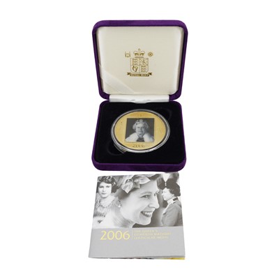 Lot 30 - A Royal Mint Equanimity Queen Elizabeth II 80th birthday medallion