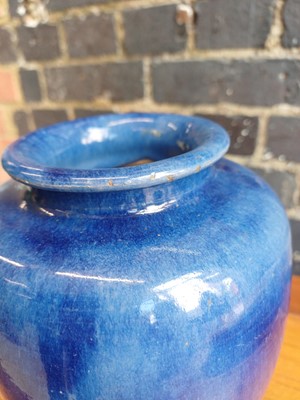Lot 75 - A Chinese Yixing flambé-glazed vase, 19th century, signed Ge Mingxiang