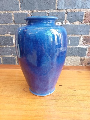 Lot 75 - A Chinese Yixing flambé-glazed vase, 19th century, signed Ge Mingxiang