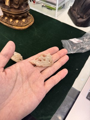 Lot 536 - Two Chinese jade carvings, Qing dynasty, 19th century