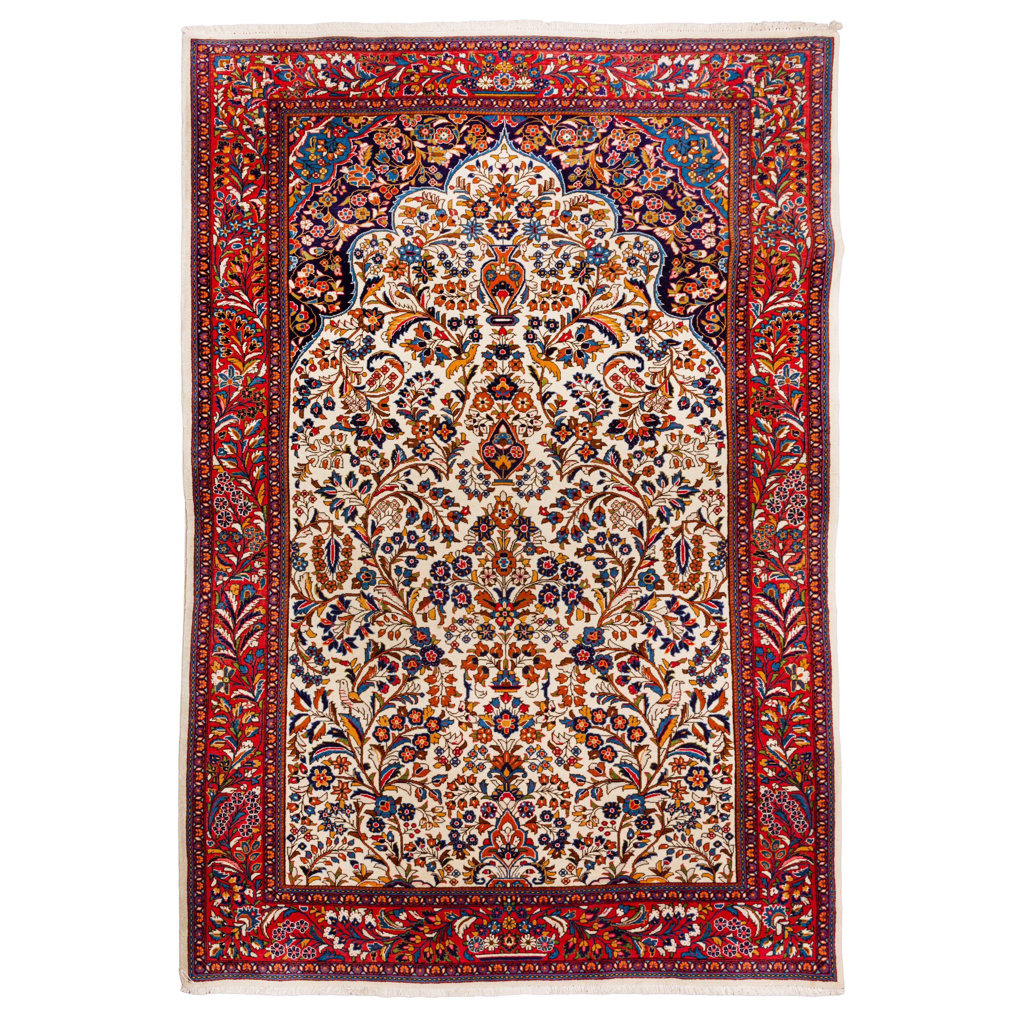 Sarouk Prayer Rug Lot 33 - A fine Sarouk prayer rug, west Persia