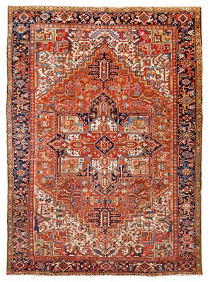 Lot 36 - An antique Heriz carpet, north-west Persia
