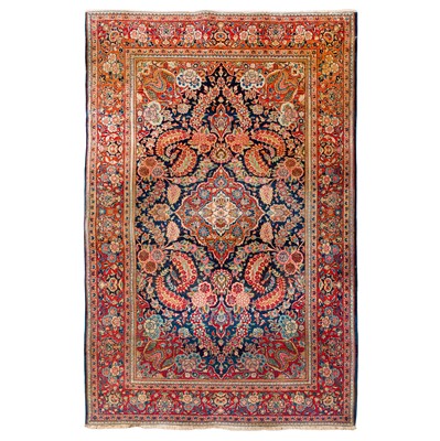 Lot 25 - An antique Kashan rug, central Persia