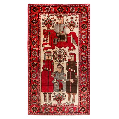 Lot 44 - A fine Ferdows Balouch pictorial rug, north-east Persia