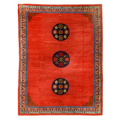 Lot 54 - A fine Khotan carpet, East Turkestan