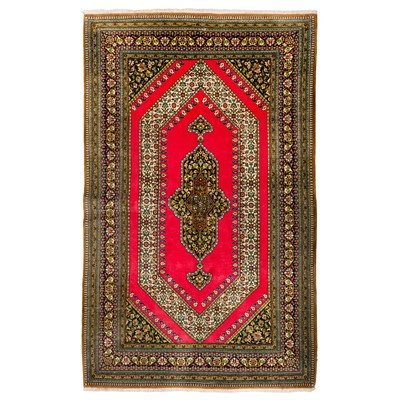 Lot 38 - A very fine Qum rug, central Persia