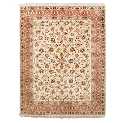 Lot 75 - A very fine Part silk Tabriz rug, north-west Persia