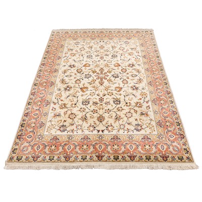 Lot 75 - A very fine Part silk Tabriz rug, north-west Persia
