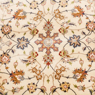 Lot 75 - A very fine Part silk Tabriz rug, north-west Persia