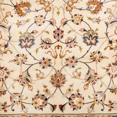 Lot 75 - A very fine Part silk Tabriz rug, north-west Persia