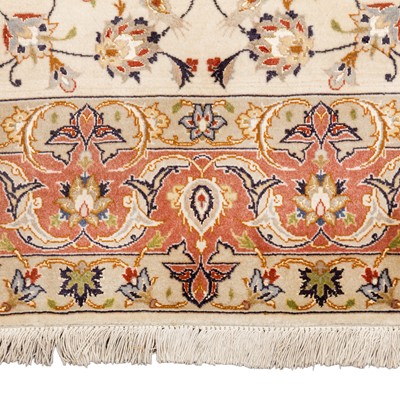 Lot 75 - A very fine Part silk Tabriz rug, north-west Persia