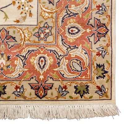 Lot 75 - A very fine Part silk Tabriz rug, north-west Persia
