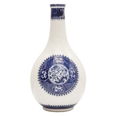Lot 181 - A Chinese export blue and white 'Fitzhugh' bottle vase, Qing dynasty, 18th century