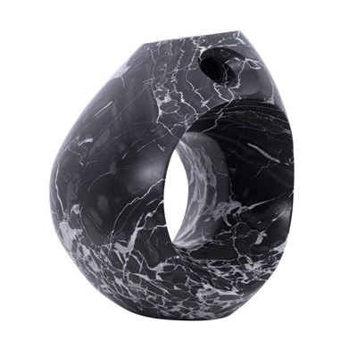 Lot 97 - A Nero Portoro marble abstract sculpture