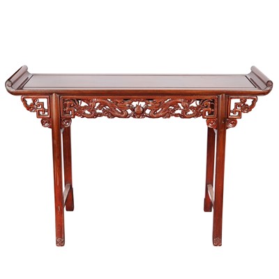 Lot 240 - A Chinese hardwood altar table, 19th/20th century