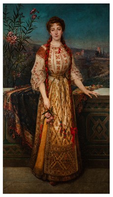 Lot 141 - Maguelonne Lefebvre-Glaize (French, 1839-1919)
