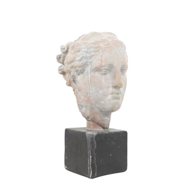 Lot 94 - After the Classical, a patinated bust of Hygeia