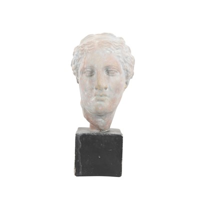 Lot 94 - After the Classical, a patinated bust of Hygeia