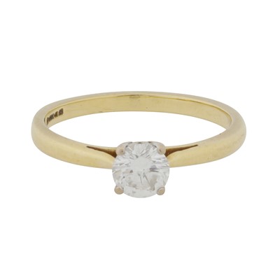 Lot 447 - A diamond single stone ring