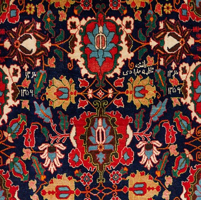 Lot 57 - A fine, signed Veramin carpet, north Persia