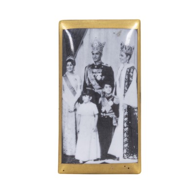 Lot 120 - A Rosenthal box, depicting the Shah of Persia