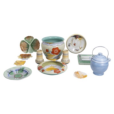 Lot 114 - A mixed group of early 20th Century Shelley Art Deco ceramics