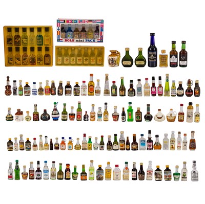 Lot 331 - An Eclectic Mix of Miniatures - 142 miniature bottles